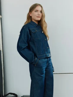 AzziSY Bukser, Dark Denim Blue, 140 cm