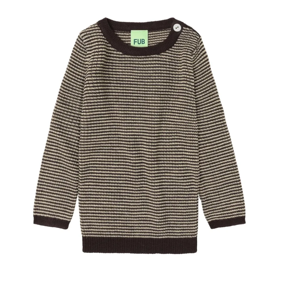 Baby Rib Bluse, Mocca/Wheat, 74 cm