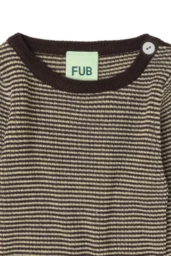 Baby Rib Bluse, Mocca/Wheat, 74 cm
