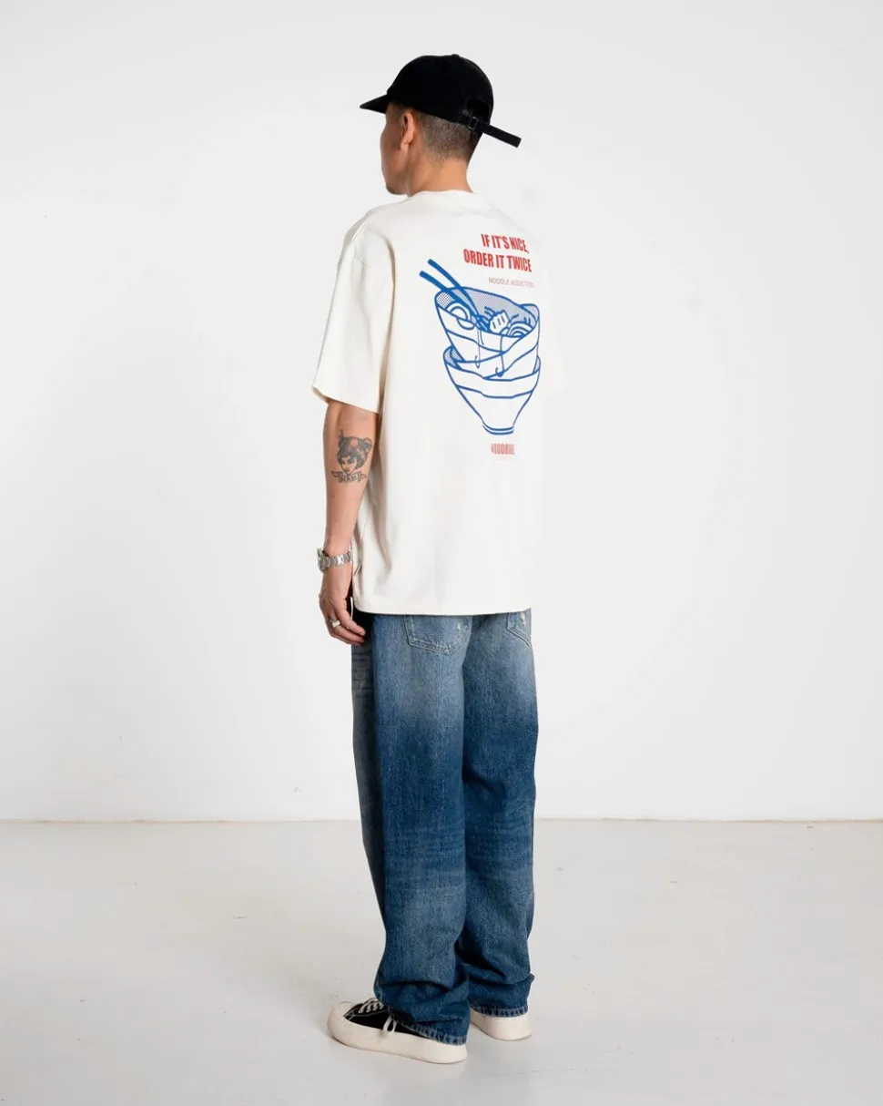 Baine Noodle T-Shirt, Off White, M