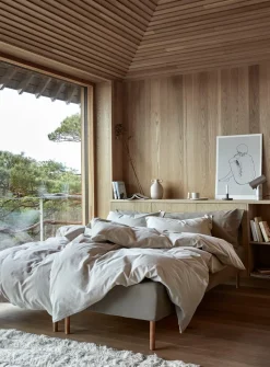 Balder Flonel Sengesæt, Walnut, 140x200 cm