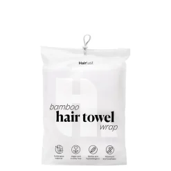Bamboo Hair Towel Wrap, Hvid