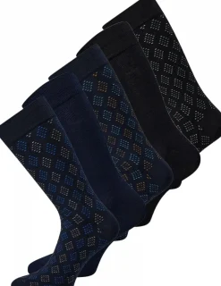 Bamboo 5-pak Strømper, 96 Multifarvet, 40-47