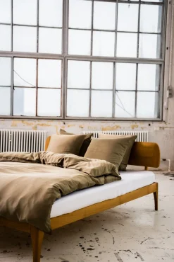 Bambus Sengetøj, Khaki, 200x220 cm