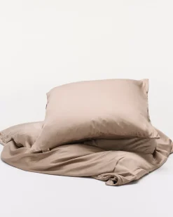 Bambus Sengetøj, Taupe, 140x200 cm