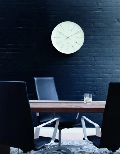 Bankers Vægur, Hvid, Ø16 cm