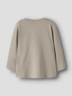 Bart Langærmet T-shirt, Vintage Khaki, 92 cm