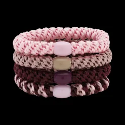 Basic Essentials 4-pak Elastikker, Blush