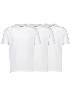 Basic O-Neck 3-pak T-shirt, White, L