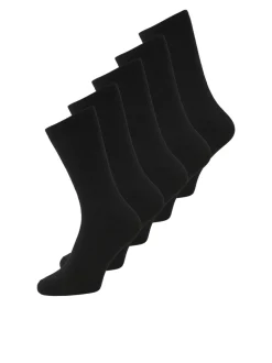 Basic Tennis 5-pak Strømper, Black, One size