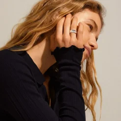 Bathilda Ring, Silver Plated