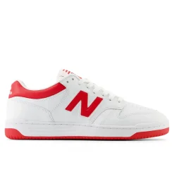 BB480 Sneakers, White/Red, 39.5