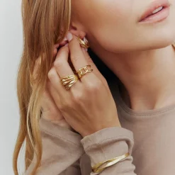 Bea Ring, Gold Plated