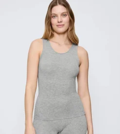 Beauty Layers Top, Medium Grey Melange, XL