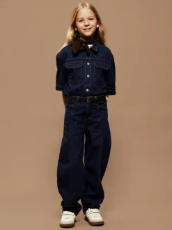 Bella Balloon Jeans, Dark Blue Denim, 146 cm