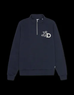 Ben LD Hook Half-Zip Sweatshirt, Dark Navy, L