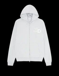 Ben LD Hook Zipper Hættetrøje, Gray Dawn, XL