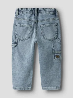 Ben Tapered Jeans, Light Blue Denim, 104 cm