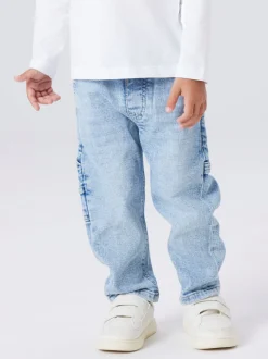 Ben Tapered Jeans, Light Blue Denim, 104 cm