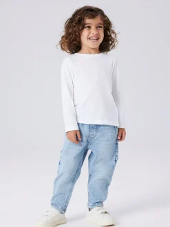 Ben Tapered Jeans, Light Blue Denim, 104 cm