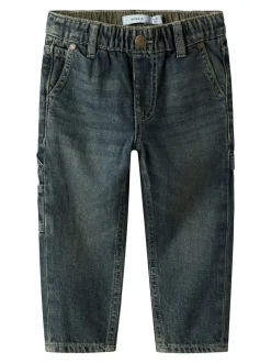 Ben Tapered Jeans, Vintage Dark Blue Denim, 98 cm