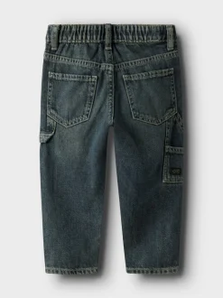 Ben Tapered Jeans, Vintage Dark Blue Denim, 98 cm