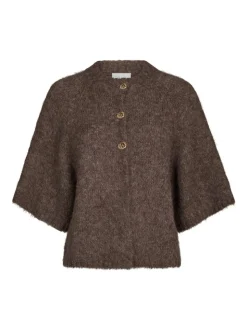 Benuta Fluffy Knit Cardigan, Light Brown, 38