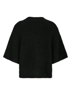 Benuta Fluffy Knit Cardigan, Black, 38
