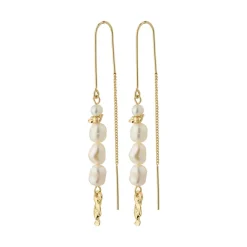 Berthe Kæde Øreringe, Guld