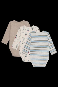 Bertram Rocket 3-pak Body, Wheat Melange, 86 cm