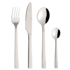 Bestiksæt, Blank Stål, 24 Dele