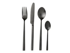Bestiksæt, Sort Satin, 16 Dele