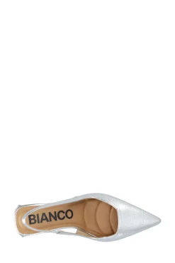 BIAMaralyn Slingback Metallic Højhælede Sko, Silver, 40