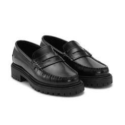 Birgitte Loafers, Black Polido,