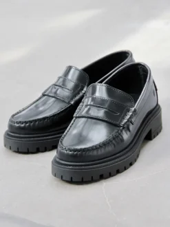 Birgitte Loafers, Black Polido,