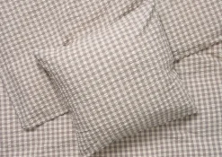 Bæk&Bølge Sengelinned, Grey/Birch, 140x220 cm