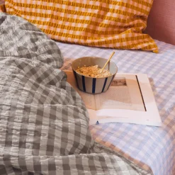 Bæk&Bølge Sengelinned, Grey/Birch, 140x220 cm