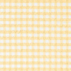 Bæk&Bølge Sengelinned, Gul/ Hvid, 140x220 cm