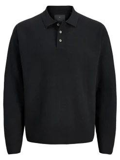 Blabradfort Knit Polo, Black, 152 cm