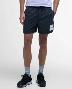 Block Print Badeshorts, Black, M