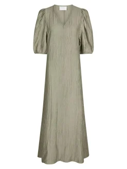 Bobbie Crepe Kjole, Smoke Green, 34