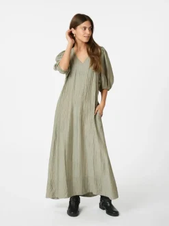 Bobbie Crepe Kjole, Smoke Green, 34