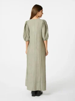 Bobbie Crepe Kjole, Smoke Green, 34