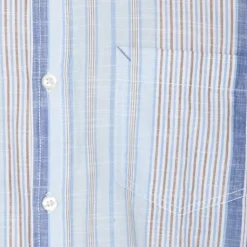 Boone Stripe Skjorte, True Blue, XL