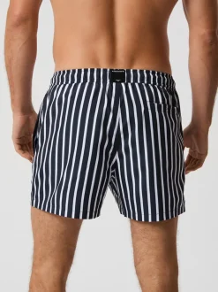 Borg Print Badeshorts, Wide Stripe 1, XXL