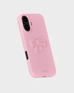 Bow Silicone Sticker, Pink