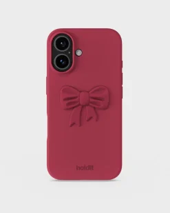 Bow Silicone Sticker, Red Velvet