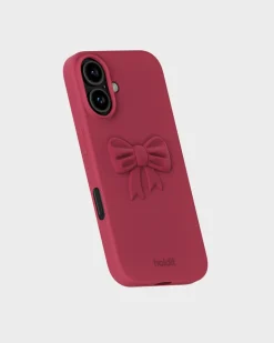 Bow Silicone Sticker, Red Velvet