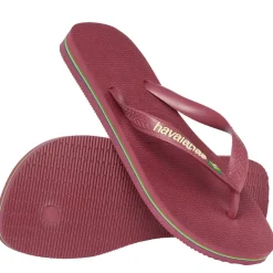 Brazil Logo Sandaler, Amaranth, 35/36