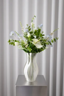 Bright Summer Kunstig Blomsterbuket, Blue/White/Green